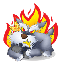 Schnauzer party sticker #1019222