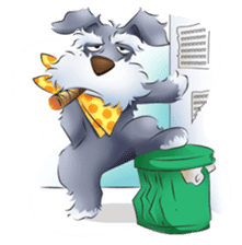 Schnauzer party sticker #1019223