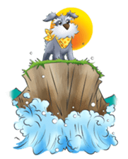 Schnauzer party sticker #1019224