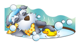 Schnauzer party sticker #1019225