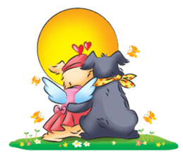 Schnauzer party sticker #1019236