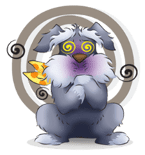 Schnauzer party sticker #1019237