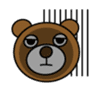 Boring Bear sticker #1019324