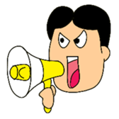 Comical Office worker ... Sticker! sticker #1019373