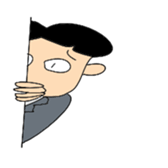 Comical Office worker ... Sticker! sticker #1019376