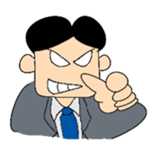 Comical Office worker ... Sticker! sticker #1019395