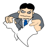 Comical Office worker ... Sticker! sticker #1019406