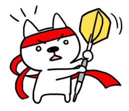 Darts dog stamp sticker #1019411