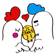 Everyday life of Piyo and Mama Bird