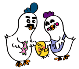 Everyday life of Piyo and Mama Bird sticker #1019620