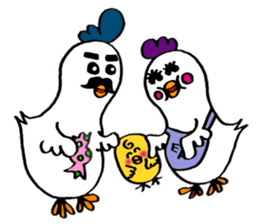 Everyday life of Piyo and Mama Bird sticker #1019620
