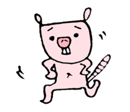 Naked mole rat loose Sticker sticker #1019662