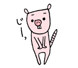 Naked mole rat loose Sticker sticker #1019663