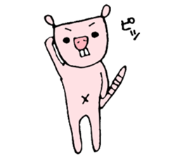 Naked mole rat loose Sticker sticker #1019664