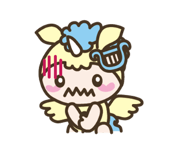 World of Unicorn & Musical instrument sticker #1020211