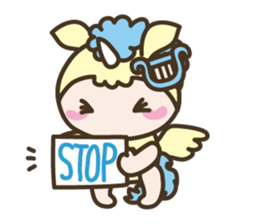 World of Unicorn & Musical instrument sticker #1020219