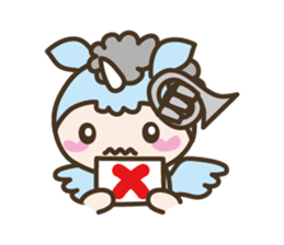 World of Unicorn & Musical instrument sticker #1020221