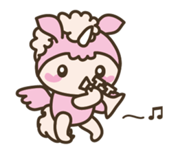 World of Unicorn & Musical instrument sticker #1020224
