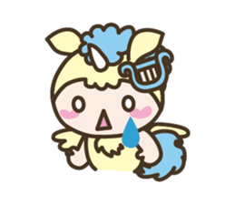 World of Unicorn & Musical instrument sticker #1020227