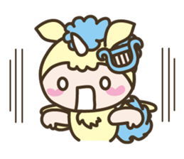 World of Unicorn & Musical instrument sticker #1020231