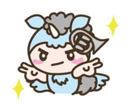 World of Unicorn & Musical instrument sticker #1020233