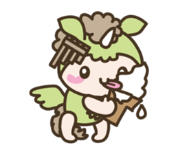 World of Unicorn & Musical instrument sticker #1020242