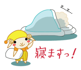 sleep loving sheep yokunel and nenne sticker #1020407