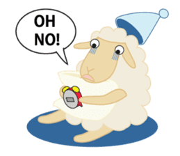 sleep loving sheep yokunel and nenne sticker #1020409