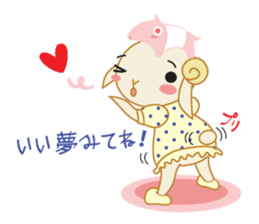 sleep loving sheep yokunel and nenne sticker #1020416