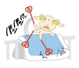 sleep loving sheep yokunel and nenne sticker #1020426