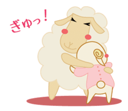 sleep loving sheep yokunel and nenne sticker #1020429