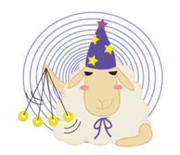 sleep loving sheep yokunel and nenne sticker #1020437