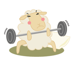 sleep loving sheep yokunel and nenne sticker #1020438
