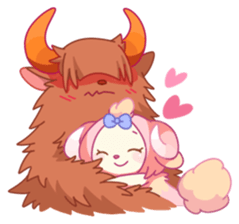 Animals with horns sticker #1020922