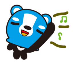 Three masked bears sticker #1021020