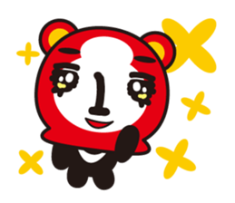 Three masked bears sticker #1021030