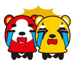 Three masked bears sticker #1021043