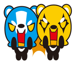 Three masked bears sticker #1021045