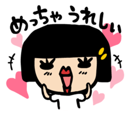 Helmet hair Hachie sticker #1021408