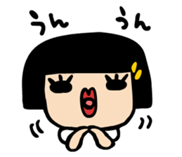 Helmet hair Hachie sticker #1021412