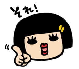 Helmet hair Hachie sticker #1021423