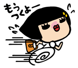 Helmet hair Hachie sticker #1021428