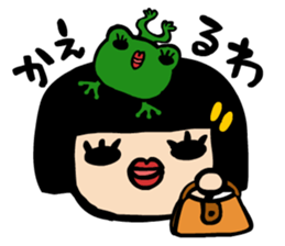 Helmet hair Hachie sticker #1021446