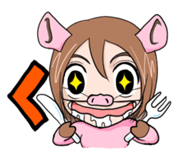 "Taruboo" speaks a Shonai dialect. sticker #1022544