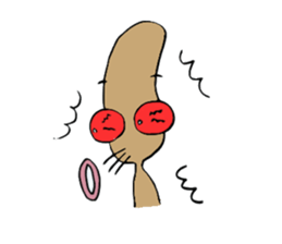 The long brow & Abdomen sticker #1022575