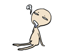 The long brow & Abdomen sticker #1022591