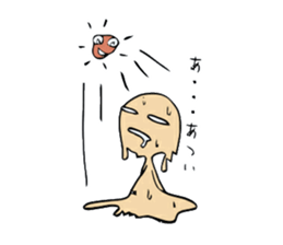 The long brow & Abdomen sticker #1022601