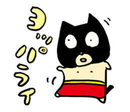 Black cat mask wrestler sticker #1022874