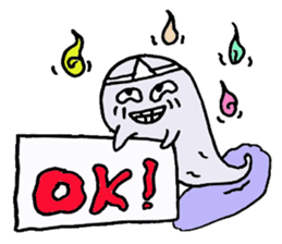 Japanese Pretty Ghost sticker #1022935