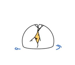 Hot spring chick sticker #1023491